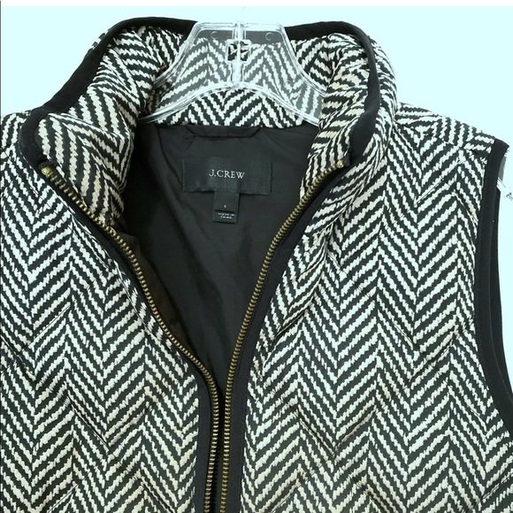 J. Crew Quilted Herringbone Excursion Vest Small - Picture 9 of 11